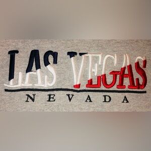 Las Vegas Nevada Raised Embroidered Shirt men’s Size XL Red, White, Blue